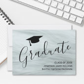 卒業モダン 案内状