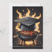 卒業モダンbbq招待状 招待状 (正面)