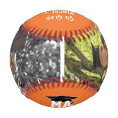 卒業モノグラム写真卒業 野球ボール (裏面)