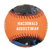 卒業モノグラム写真卒業 野球ボール (正面)