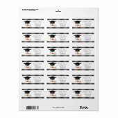 卒業モルタルキャップ&ディプロマラベル ラベル (フルシート)