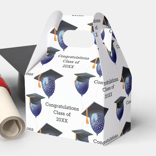 卒業モルタルボード及び風船 フェイバーボックス
