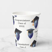 卒業モルタルボード及び風船 紙コップ (裏面)