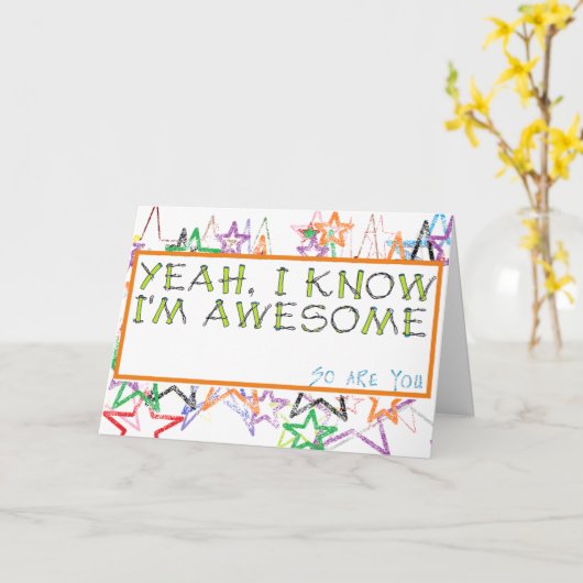 卒業ユニークまたは誕生日のグリーティングカード カード (黄色い花)