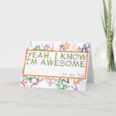 卒業ユニークまたは誕生日のグリーティングカード カード (正面)