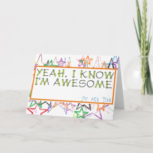 卒業ユニークまたは誕生日のグリーティングカード カード (正面)