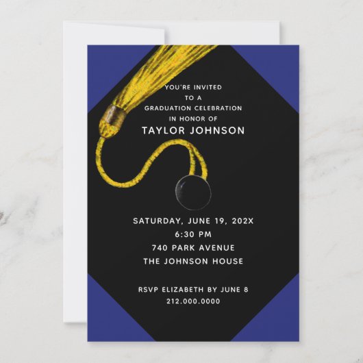 卒業ユニークパーティー招待状 招待状 (正面)