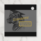 卒業ユニークメッセージカード フェイバータグ (裏面)