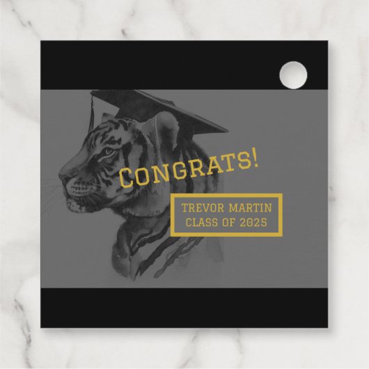 卒業ユニークメッセージカード フェイバータグ (裏面)