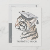 卒業ユニーク感謝はがき ポストカード (正面/裏面)