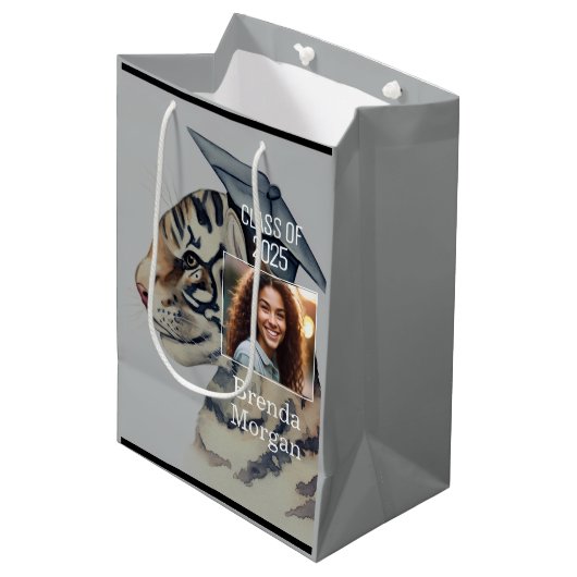 卒業ユニーク抱き枕 ミディアムペーパーバッグ (正面アングル)