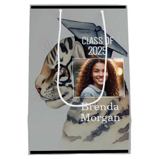 卒業ユニーク抱き枕 ミディアムペーパーバッグ (裏面)