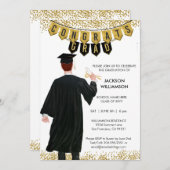 卒業ユニーク招待状男性赤毛 招待状 (正面/裏面)