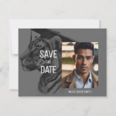 卒業ユニーク発表の写真カード 案内状 (正面)