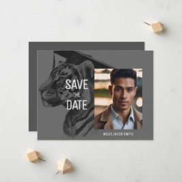 卒業ユニーク発表の写真カード 案内状