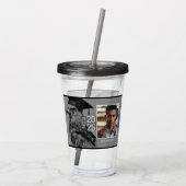 卒業ユニーク2枚フォト飲み物用品 アクリルタンブラー (裏面)