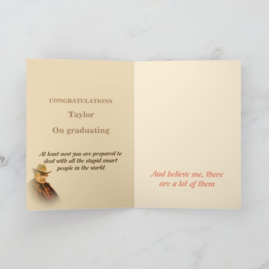 卒業ユーモア カード (内部)