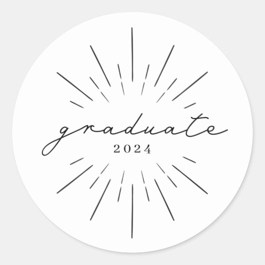 卒業ライン美術クラスクラシックRoun ラウンドシール (正面)