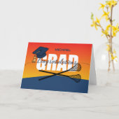 卒業ラクロスアスリートおめでとうグラード カード (黄色い花)