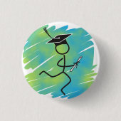 卒業ランナー©ボタン 缶バッジ (正面)