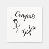 卒業ランナー©ランニング紙ナプキンス スタンダードカクテルナプキン (正面)