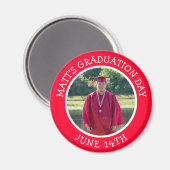 卒業リマインダーパーソナライズされたフォトマグネット マグネット (正面/裏面)