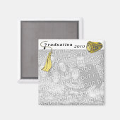 卒業リングや輪黄色 マグネット (正面/裏面)