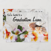 卒業ルアウ(ハワイ式宴会)オープンハウス 招待状 (正面/裏面)