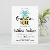 卒業ルアウ（ハワイ式宴会）卒業パーティーオープンハウス 招待状 (スタンド正面)