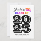 卒業レインボー 案内状 (正面)