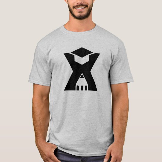 卒業レターX モノグラム 鉛筆 Tシャツ (正面)