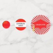 卒業レッドキャップ&レッドレイズ紙吹雪 コンフェッティ (裏面)