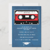 卒業レトロミックステープ卒業パーティー 案内状 (正面)