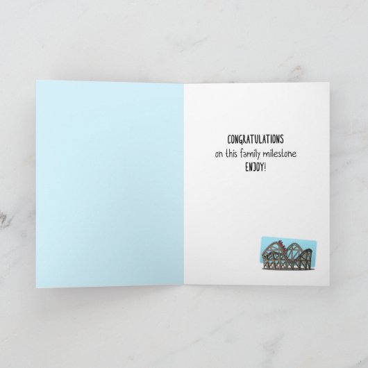 卒業ローラーのコースターの乗車の父に カード (内部)