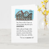 卒業ローラーのコースターの乗車の父に カード (黄色い花)