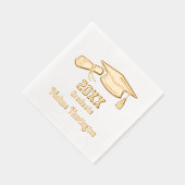 卒業上限および卒業証書の名前#1 箔ナプキン (右)