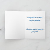卒業上限と書籍おめでとう カード (内部)