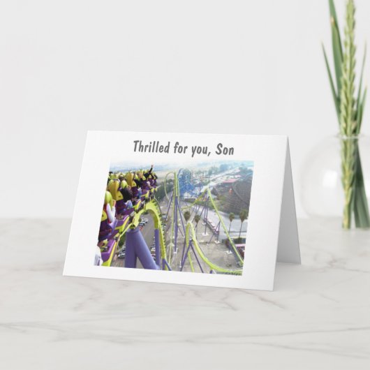 卒業中の息子 – 親か独身のら カード (正面)