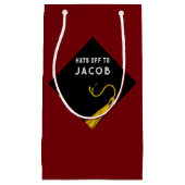 卒業中パーソナライズされた抱き枕 スモールペーパーバッグ (正面)