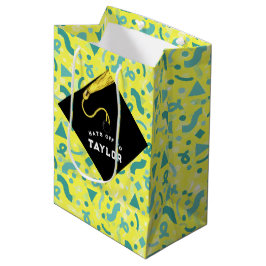 卒業中パーソナライズされた抱き枕 ミディアムペーパーバッグ