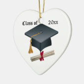 卒業乳鉢及び免状のオーナメント セラミックオーナメント (左)