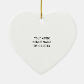 卒業乳鉢及び免状のオーナメント セラミックオーナメント (裏面)