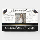 卒業予定の今後のプランパーティーバナー 横断幕 (横)