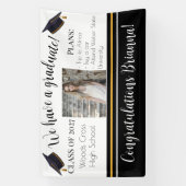 卒業予定の今後のプランパーティーバナー 横断幕 (縦)