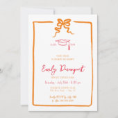 卒業予測できな3枚の写真 招待状 (正面)