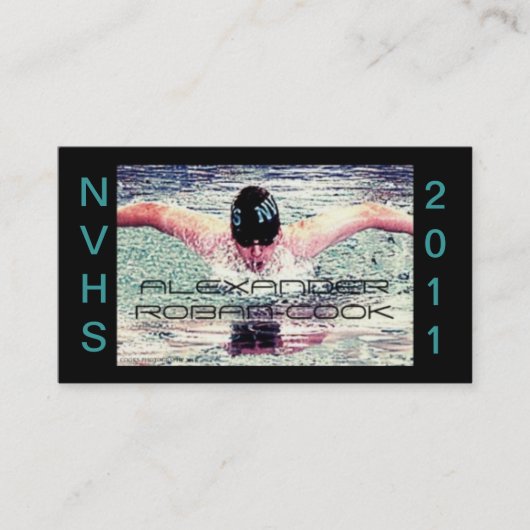 卒業交換ラベルサンプル コーリングカード (正面)