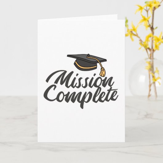 卒業任務の完了 カード (黄色い花)