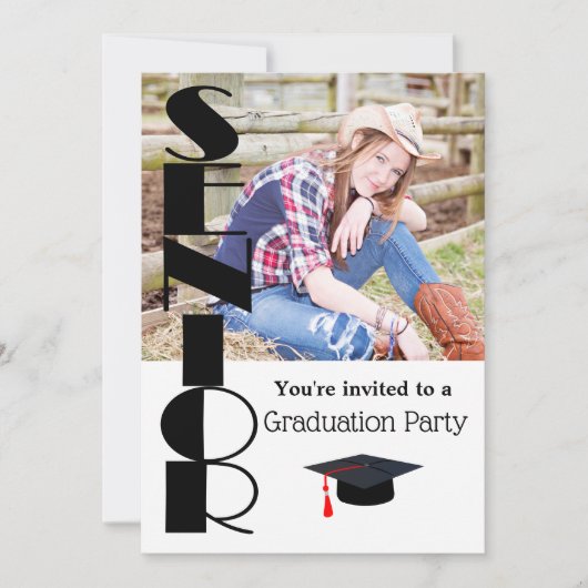 卒業会 招待状 (正面)