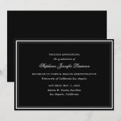 卒業伝統的発表 招待状 (正面/裏面)