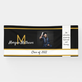 卒業伝統的黒 横断幕